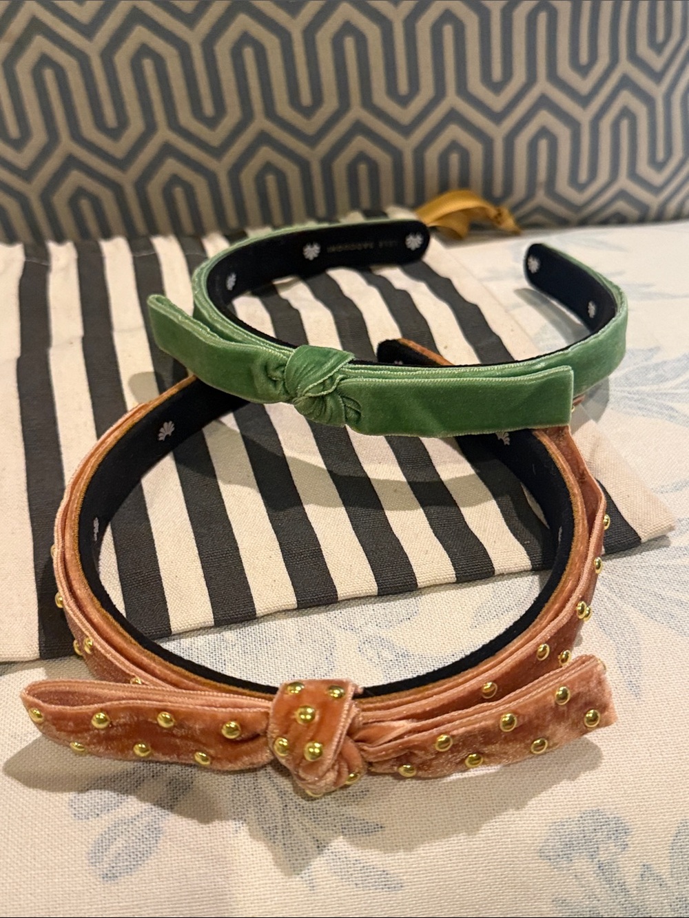 Lele Sadoughi bardot velvet headbands